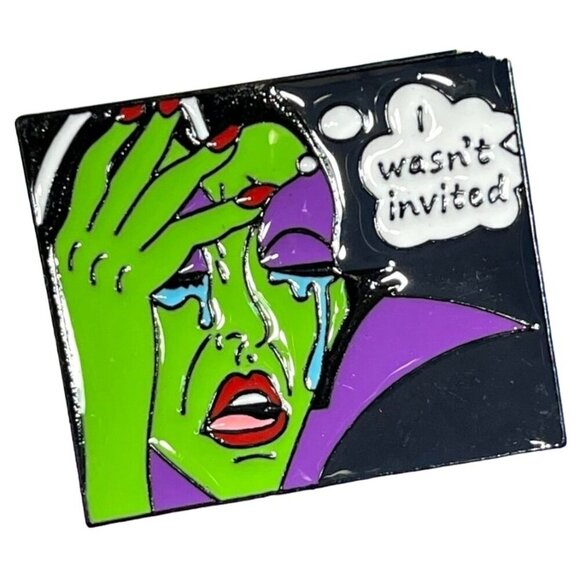 Maleficent Villain Lapel Pin Invited Sleeping Beauty Comic Brooch Badge Jewelry - Picture 1 of 5